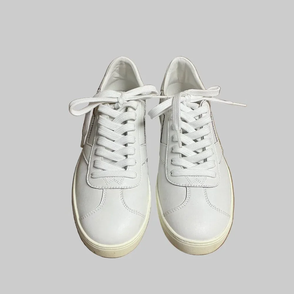 Stuart Weitzman white Daryl sneakers, size 9, LIKE NEW! - Picture 2 of 5